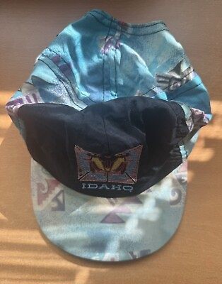 #ad VTG Idaho Baseball Hat Sport America Made In USA Leather Closure Aztec Western $12.99