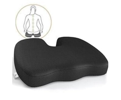 #ad memory foam orthopedic seat cushion helps w tailbone amp; sciatica back pain $28.00