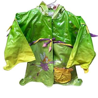 #ad Kidorable Green Fairy Raincoat Size 4T $19.99