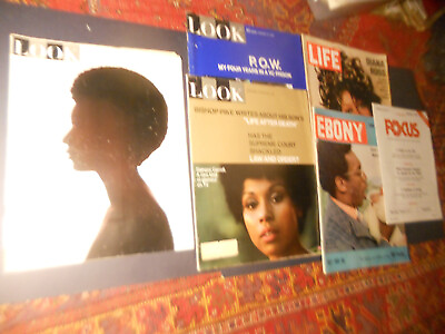 #ad 6 Lot LOOK Magazine Jan 7 1969 BLACKS And WHITES Race Relations Diana Ross Cosby $23.00