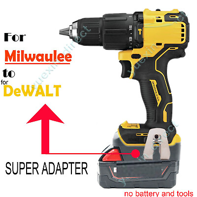 #ad For Milwaukee 18v Li Ion Battery Convert to for Dewalt 20V Max Tools Adapter US $14.99