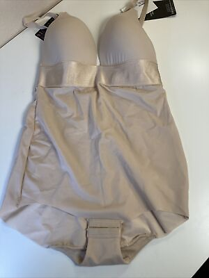 #ad Flexees Women#x27;s Maidenform Shapewear Endlessly Smooth Plunge Bodybriefer 34C $45.00