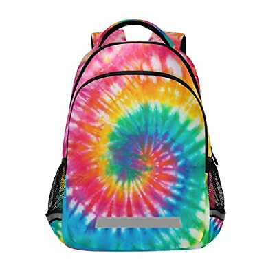 #ad Rainbow Kids Backpack Girls Boys Elementary 11.6quot;L X 6.9quot;W X 16.7quot;H Tie Dye $54.53