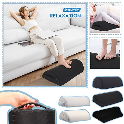 #ad Semi Cylindrical Pillow Office Rest Footrest Massage Foot Pillow Memory Foam Pad $18.71