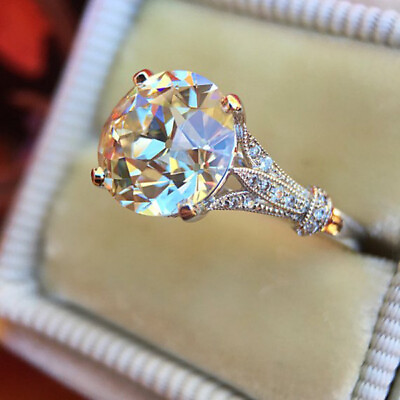#ad #ad Women Fashion Cubic Zircon Wedding Jewelry 925 Silver Filled Ring Sz 6 10 C $3.06