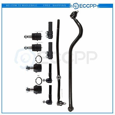 #ad For 1998 1999 Dodge Ram 1500 2500 4WD 10Pcs Front Ball Joints Tie Rods Kit $99.15