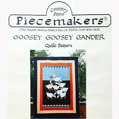 #ad Goosey Goosey Gander Geese Goose Quilt Pattern by Country Store Piecemakers $4.29