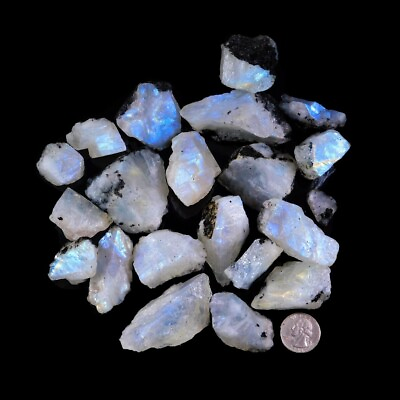 #ad Raw Rough Rainbow Moonstone Chunk Healing Mineral Rock Specimens Gifts $8.99