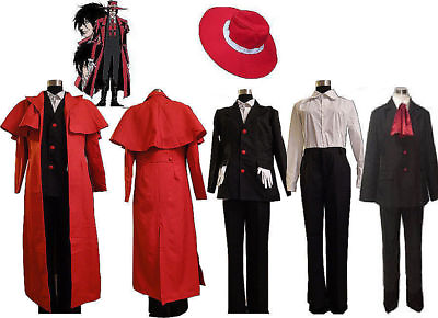 #ad Anime Hellsing Alucard Cosplay Costume Set Vampire Hunter Uniform Outfit $49.68