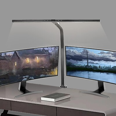 #ad LED Office Desk Lamp Architect Table Light Clamp Home Office 24W 4 Color Modes $58.95
