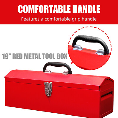 #ad Torin 19quot; Portable Steel Tool Box with Metal Latch Closure and Storage Tray $25.49