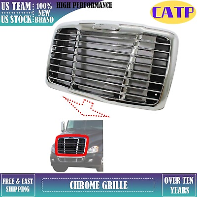 #ad Front Grille With Bug Screen for Freightliner Cascadia 2008 2017 Chrome $305.00