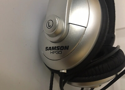 #ad Samson HP30 Universal Stereo Wired Headphones Silver $20.75