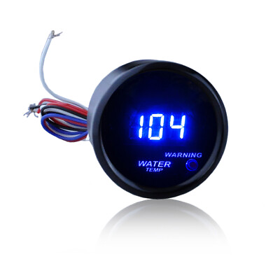 #ad 52mm Fahrenheit Water Temperature Gauge Meter With Black Face Digital LED PA D29 $20.00