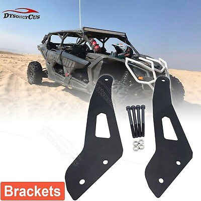Fit 17 Can am Maverick X3 50quot; 52quot; Straight Curved Light Bar Roof Mount Brackets $18.95