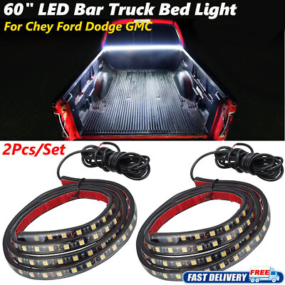 #ad #ad 2Pcs 60quot; LED Bar Truck Bed Lights Cargo Work Strips Lamp For Chey Ford Dodge GMC $20.99