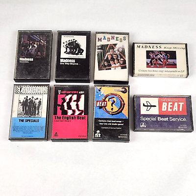 #ad Madness The English Beat The Specials Cassette Tape Lot of 8 Ska Reggae Rock $38.50