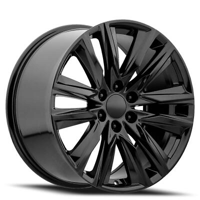 #ad FR 90 Escalade Sport Replica Wheel 22x9 6x5.5 ET28 78.1CB Gloss Black $295.00