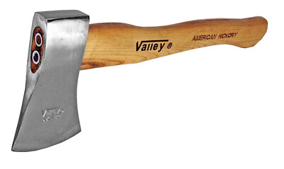 #ad 17quot; Valley Pro AMERICAN HICKORY Wood Handle Hatchet Axe w Polished 1.5lb Head $32.95