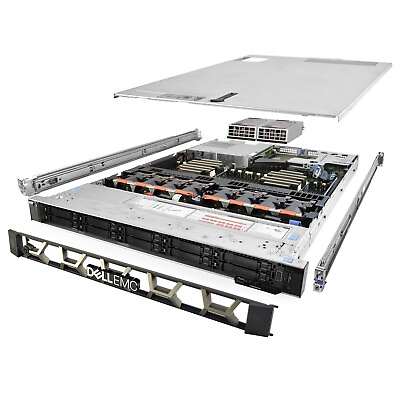 #ad Dell PowerEdge R640 Server 2.50Ghz 40 Core 256GB 10x 960GB SSD H740P Rails $3960.40
