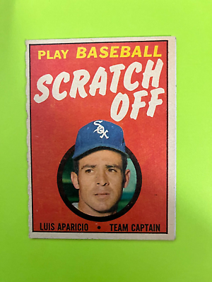 #ad 1970 Topps Scratchoff Game Insert #3 Luis Aparicio Chicago White Sox GVg $6.00