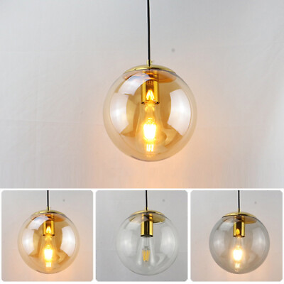 #ad Glass Pendant Light Kitchen Vintage Lighting Home Pendant Lamp Bar Ceiling Light AU $124.71