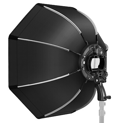 #ad Neewer 25.6#x27;#x27; 65cm Octagonal Softbox with S Type Bracket Mount Carrying Case $62.66