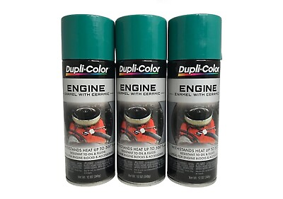#ad Duplicolor DE1617 3 Ford Green Engine Enamel Paint W Ceramic Resins 12oz. $37.00