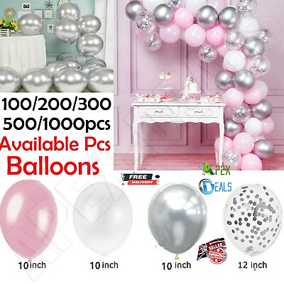 #ad 100 1000x Balloon Garland Birthday Wedding Baby Shower Party Decoration Balloons GBP 23.19