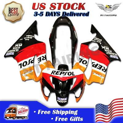 #ad MS Orange Fairing Injection Fit for Honda 99 2000 CBR600F4 ABS Plastic s003 $559.99