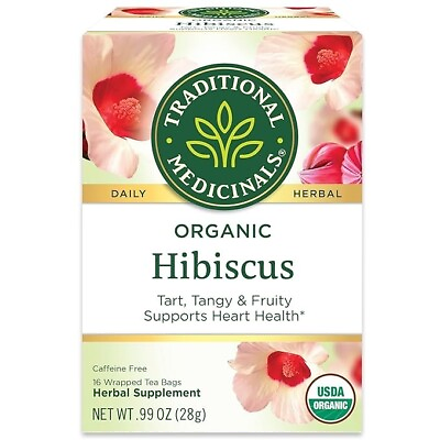 #ad Traditional Medicinals Organic Hibiscus Tea 16 Bag S $7.50
