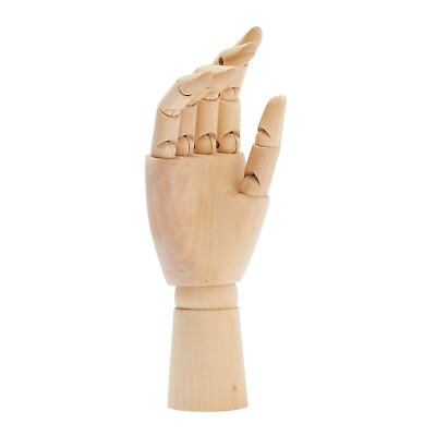 #ad Wooden Hand Model 7quot; Art Mannequin Figure with Posable Fingers for Drawing $11.99