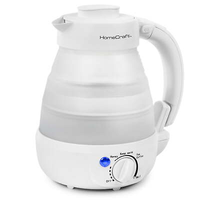 #ad Home Craft HCCWK6WH 0.6 Liter Collapsible Electric Water Kettle $22.81