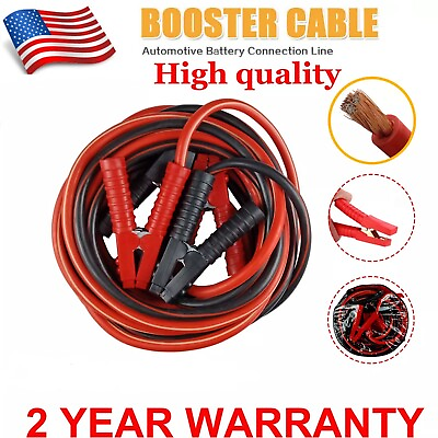 #ad 2 Gauge 800 AMP Heavy Duty Power Jumper Booster Cables Commercial Grade Battery $24.40