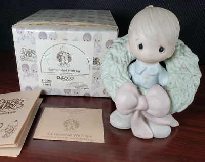 #ad 1983 Enesco Precious Moments quot;Surrounded With Joyquot; E 0506 $4.00