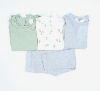 #ad Hamp;M Toddler Bulk Lot Of 4 Girls Size 2T Long Sleeve Shirts Pants Bottoms New $24.99