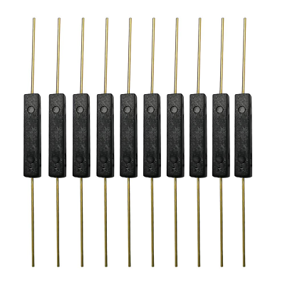 #ad 10Pcs Plastic Reed Switch Reed Contact Normally Open N O Magnetic Induction Sw $9.88