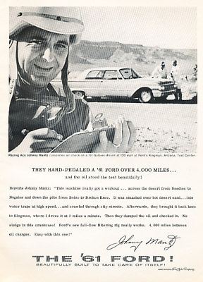 #ad 1961 Ford Galaxie 120mph Classic Advertisement Ad P40 $9.56