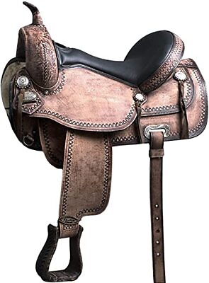 #ad Experience the Ultimate Comfort with Our Flex Tree Western Horse Saddle 10 to 18 $371.24
