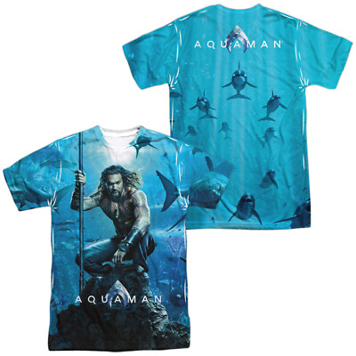 #ad Aquaman Movie quot;Movie Posterquot; Dye Sublimation T Shirt or Sleeveless Tank $42.39