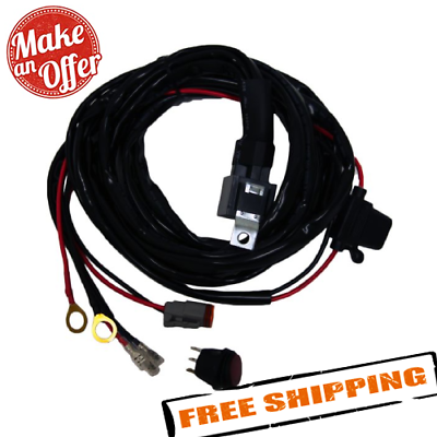 Rigid Wiring Harness for 10quot; 50quot; SR Series or 10quot; 30quot; E Series LED Light Bars $53.49