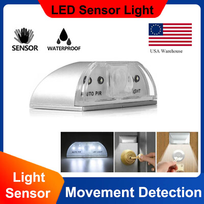 #ad PIR Infrared IR Wireless Auto Sensor Motion Detector Keyhole 4 LED Light lamp US $4.64