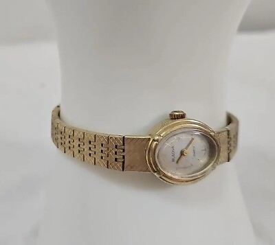 #ad RARE 1960s Circa. BULOVA Lady Golden Watch. Needs Battery Replacement amp; Service $84.00