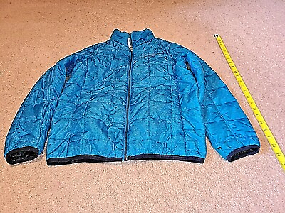 #ad ZeroXposur Youth Light Winter Jacket M 10 12 Blue Black ZX Polyester $14.99
