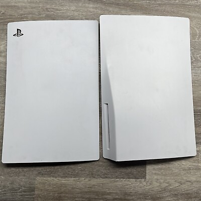#ad PlayStation 5 PS5 OEM Original WHITE Cover Plates DISC VERSION $29.99
