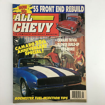 #ad All Chevy Magazine September 1991 Camaro Trivia Build Up and More No Label $13.45