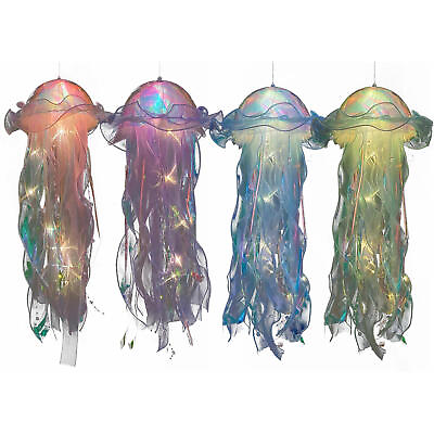 #ad LED Jellyfish Lamp Aquarium Bedside Night Color Changing Atmosphere Mood Light $9.10