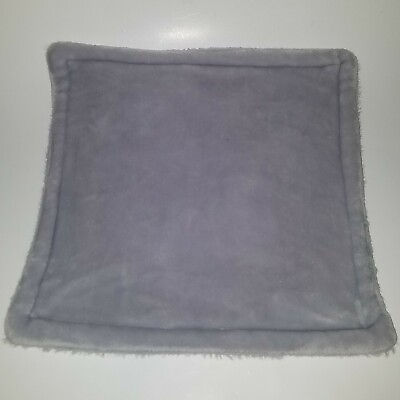 #ad Solid Gray Square Fleece Lovey 13.5quot;x13.5quot; SUPER SOFT Baby Security Blanket $25.46