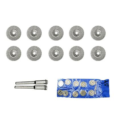 #ad 10 Pcs Diamond Cutting Discs Drill Bit For Rotary Tool $6.24