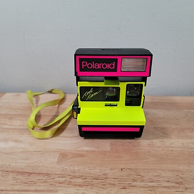 #ad Polaroid Cool Cam Instant Film Camera Neon Yellow Pink Made in the UK Tested $249.99